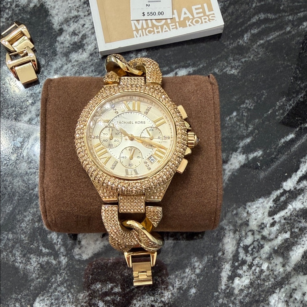 Michael Kors Gold Crystal Women's Watch